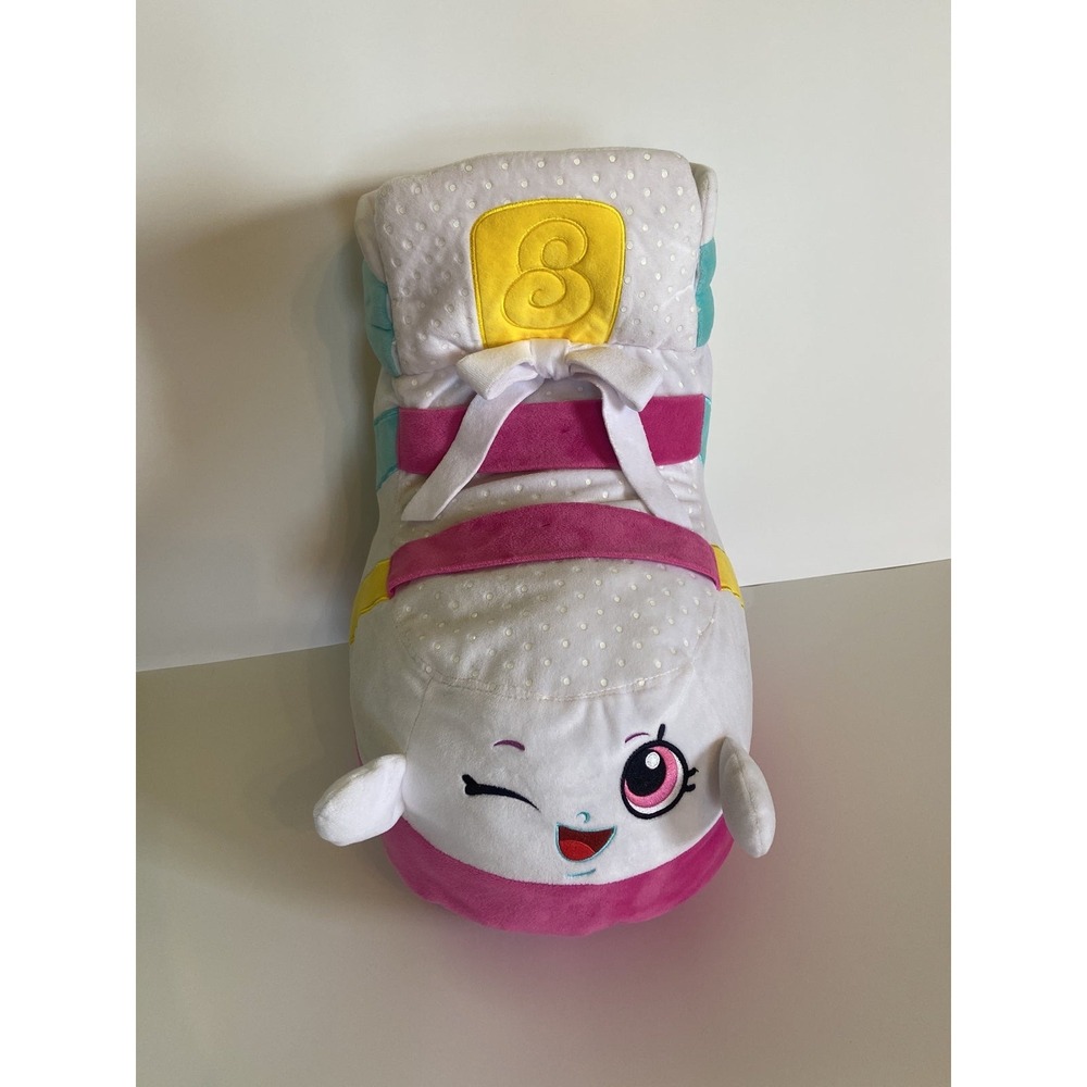 SHOPKINS Jumbo Girls Pillow SNEAKY SNEAKER WEDGE PLUSH 12"x12"